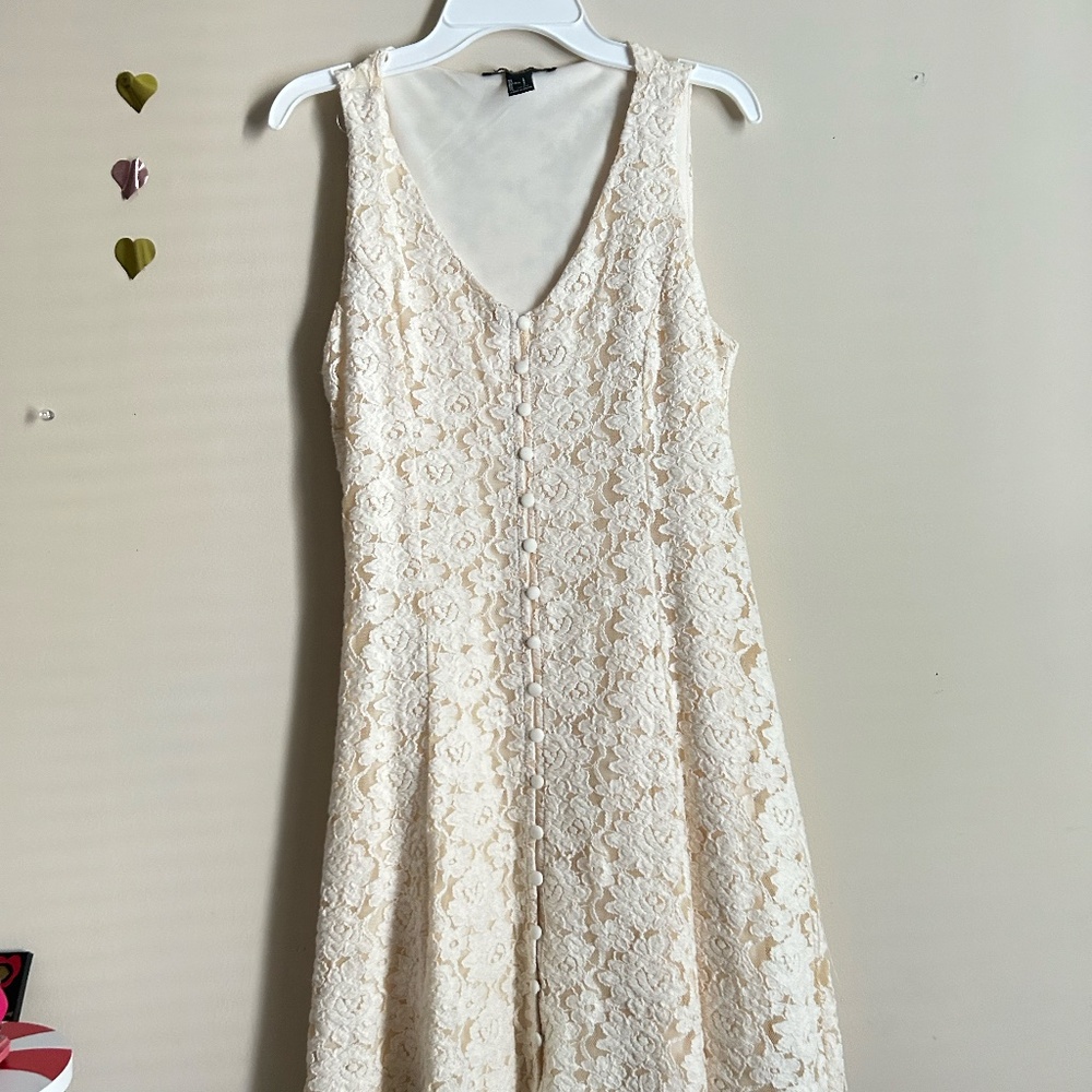 White floral dress